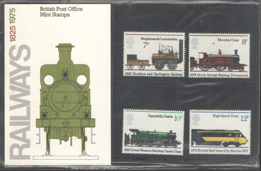 (image for) 1975 Railways Royal Mail Presentation Pack 72